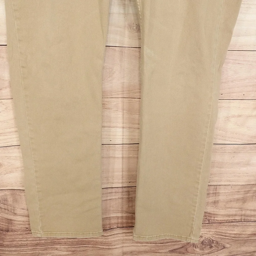 Levis 514 Jeans Mens 40x32 Beige Khaki Slim Fit Straight Casual Denim Pants